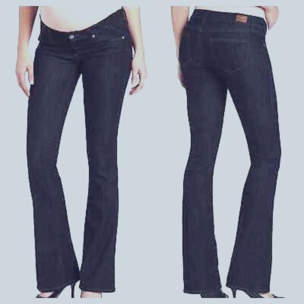 PAIGE DENIM SKYLINE BOOT MATERNITY jeans PARIS wash stretch 33